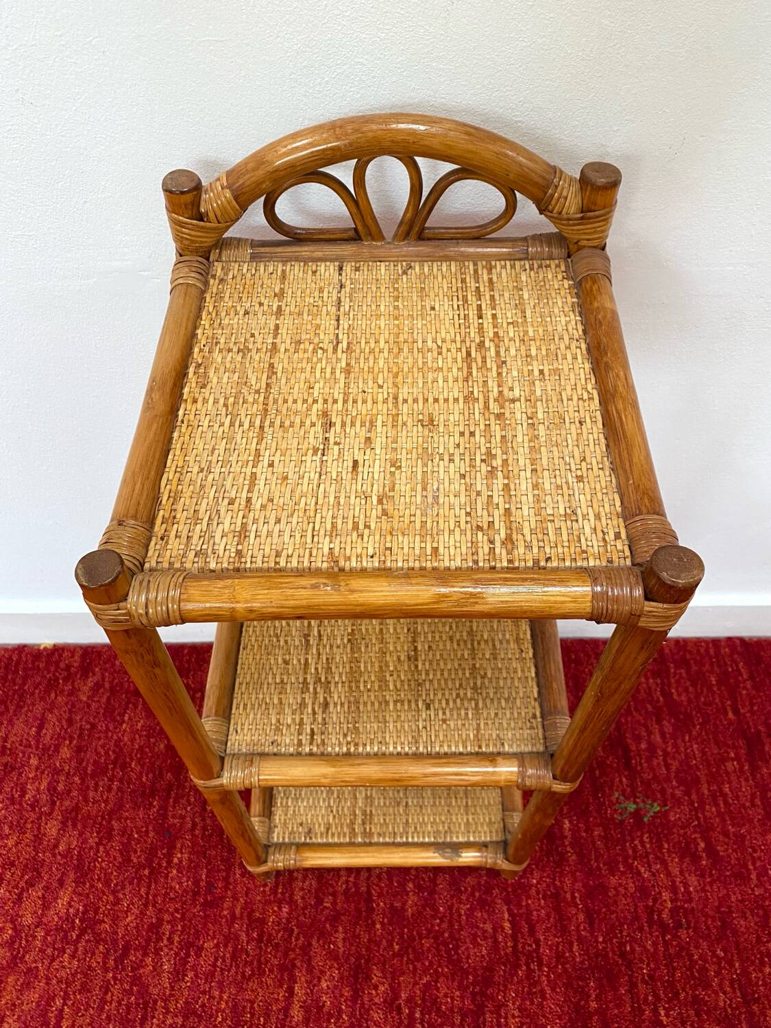 Bedside / Occasional furniture / Rattan and bamboo shelf