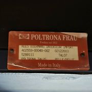 Poltrona Frau set / dark blue leather / Talus / sofa - chairs - / 3 seater / 2 x lounge chair