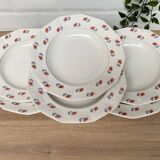 Set of 6 Porcelor Ceranord earthenware soup plates