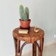 Vintage rattan high stool 60s/70s