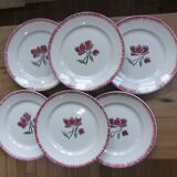 Set of 6 flat plates Badonviller 200868