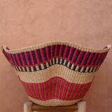Suspension Panier Bolga Africain fait-main coloré bohème