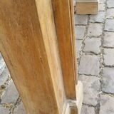 Wood fireplace mantle