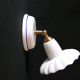 White porcelain wall lamp with blue border