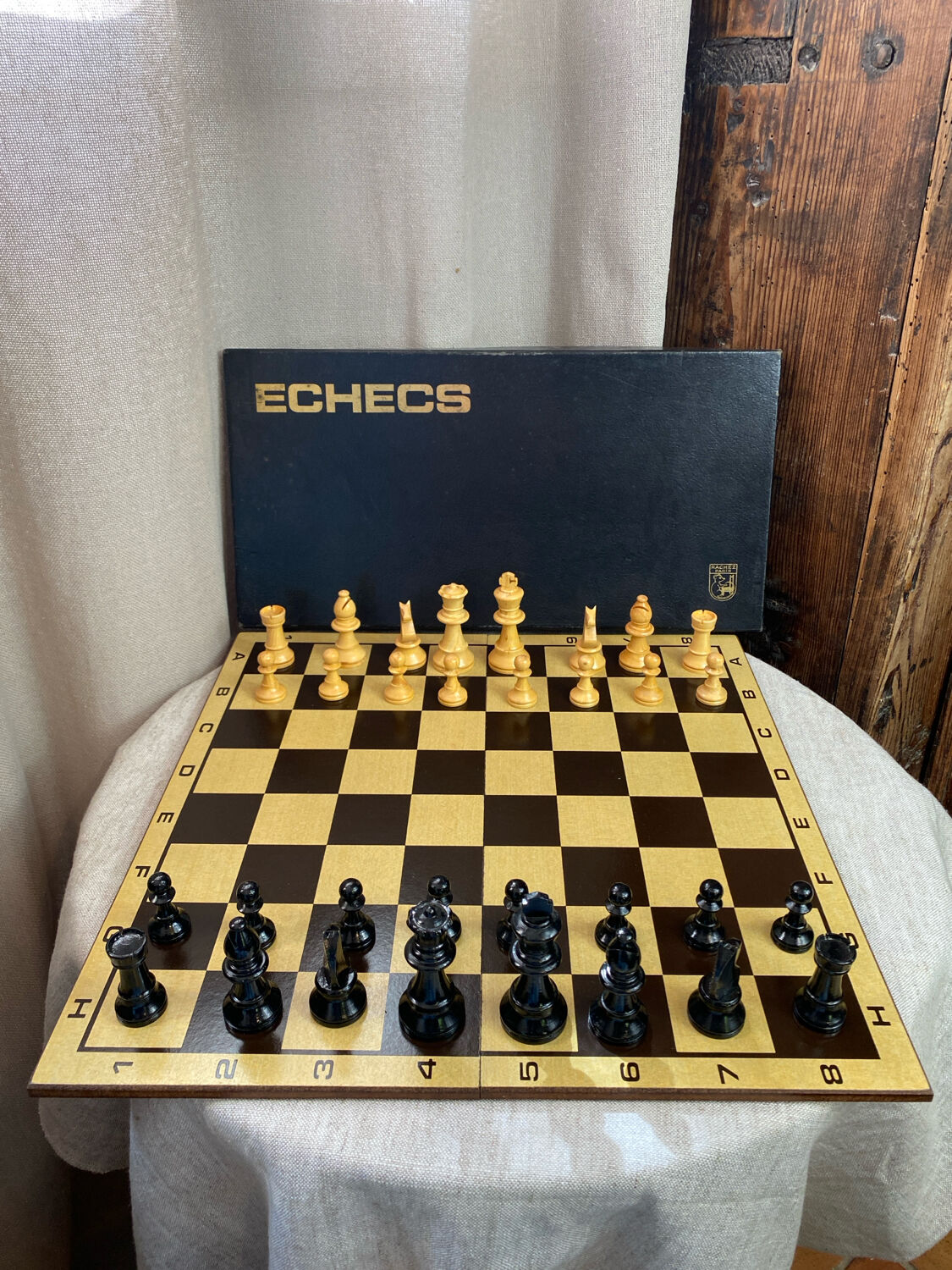 Wooden chess set, Rachez Paris