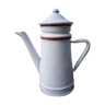 50cl white and red enamelled coffee maker