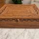 Vintage rattan trunk with lid