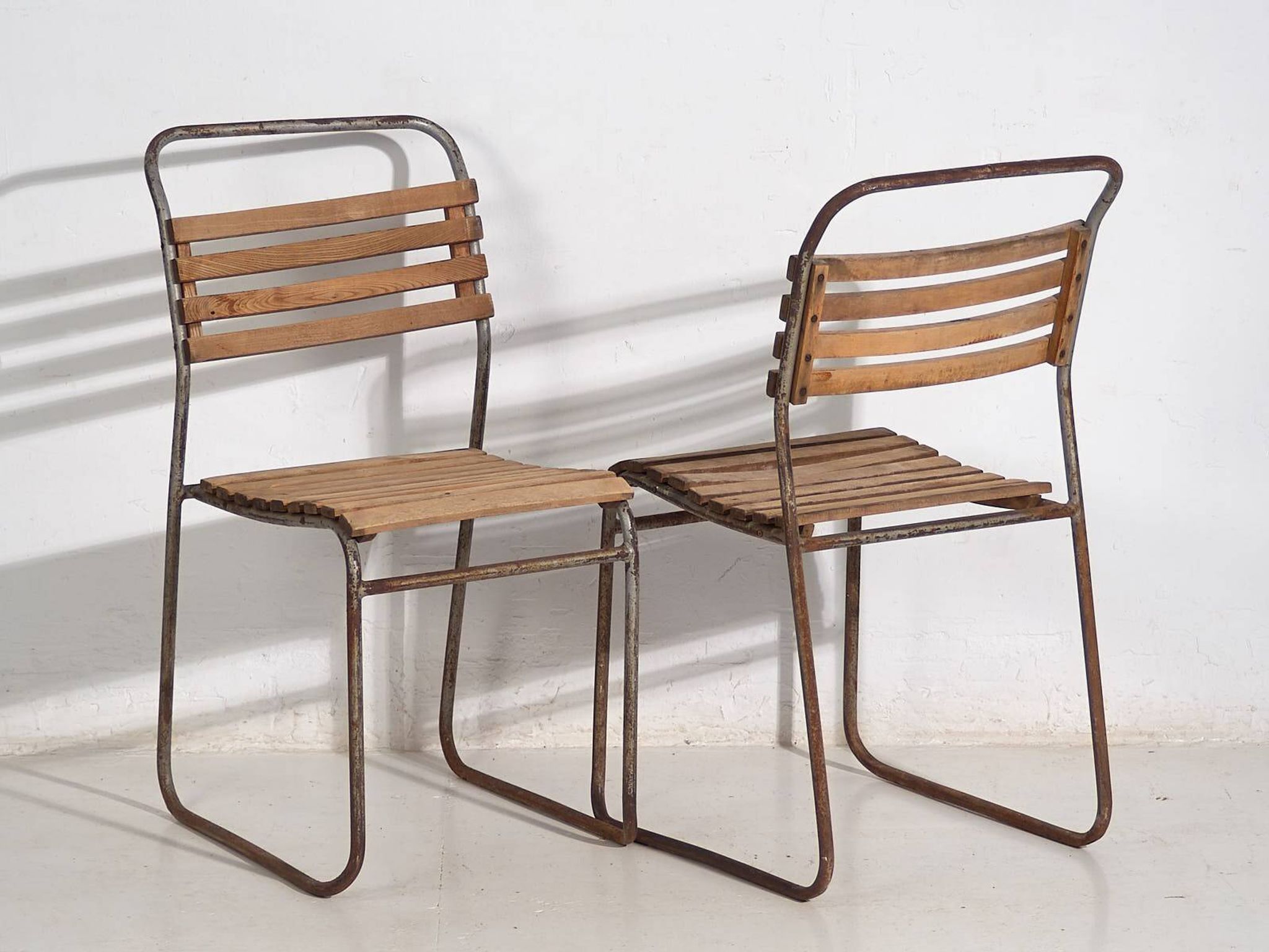 Antique garden chairs (circa 1920). Set of 4 pieces #2