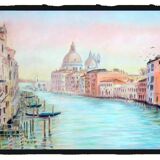 Dibujo de Venecia. Grand canal.