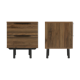 Paire de tables de nuit en bois