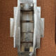 Chrome wall sconce Art Deco
