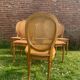 Set of 6 Louis XVI style cane medallion chairs