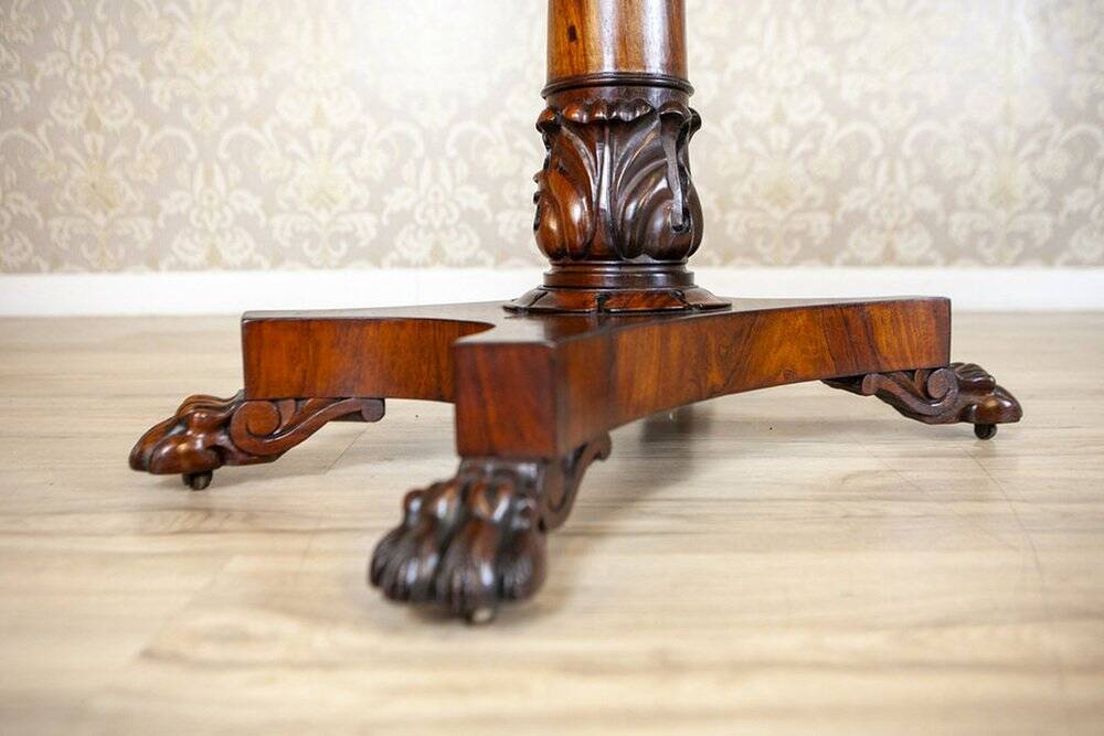 Fold-Out Rosewood Card Table, 1920s