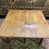 Louis Philippe oak table with 5 extensions