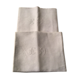 Set de deux serviettes « EM »