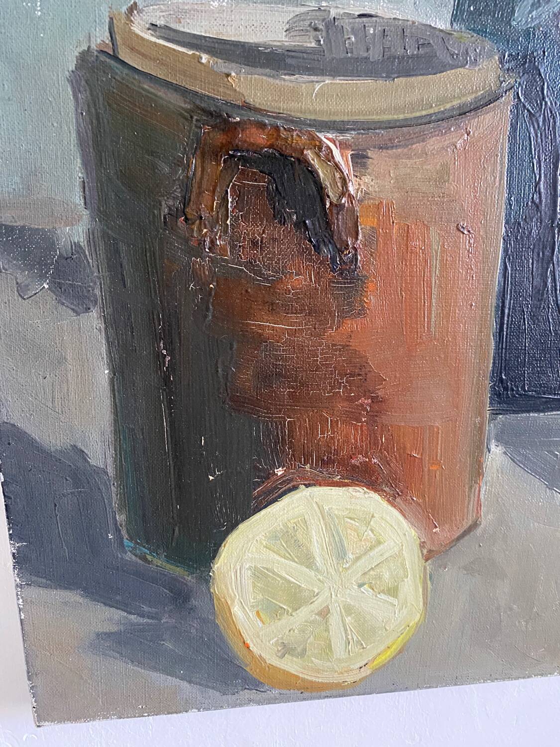 Large still life with lemon and orange 1962