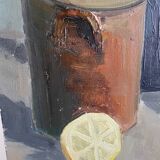 Large still life with lemon and orange 1962