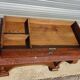 Console époque Restauration, style  Charles X en noyer avec marbre griotte