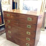Commode de marine en acajou fabrication vers 1940