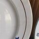 6 old mismatched blue/white plates St Amand, Moulin des loups