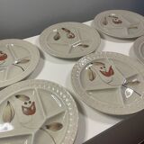 12 vintage Hollandia sarreguemine plates