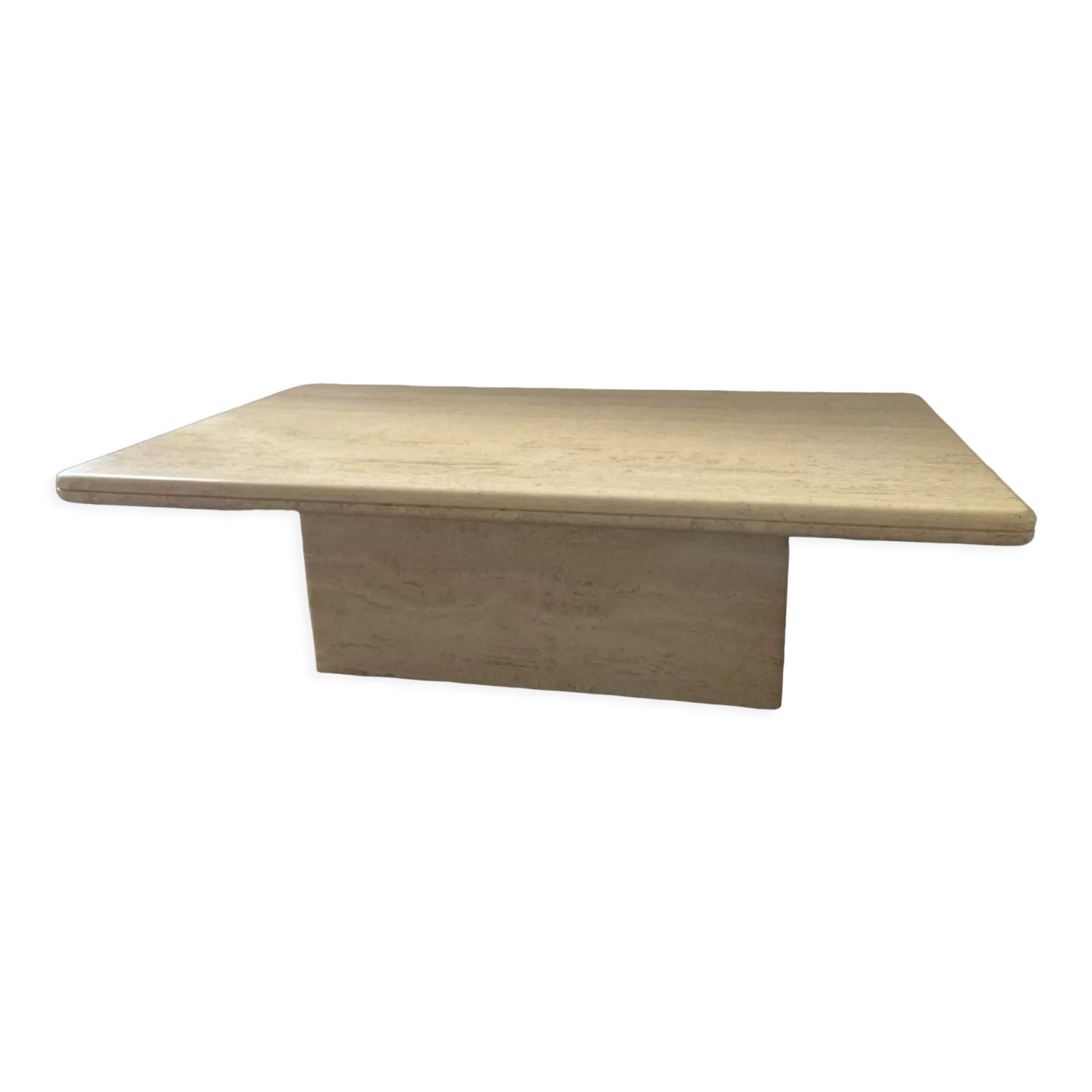 Table basse en travertin des années 70