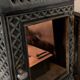 Antique enamelled cast iron stove "Faunus" – renovated