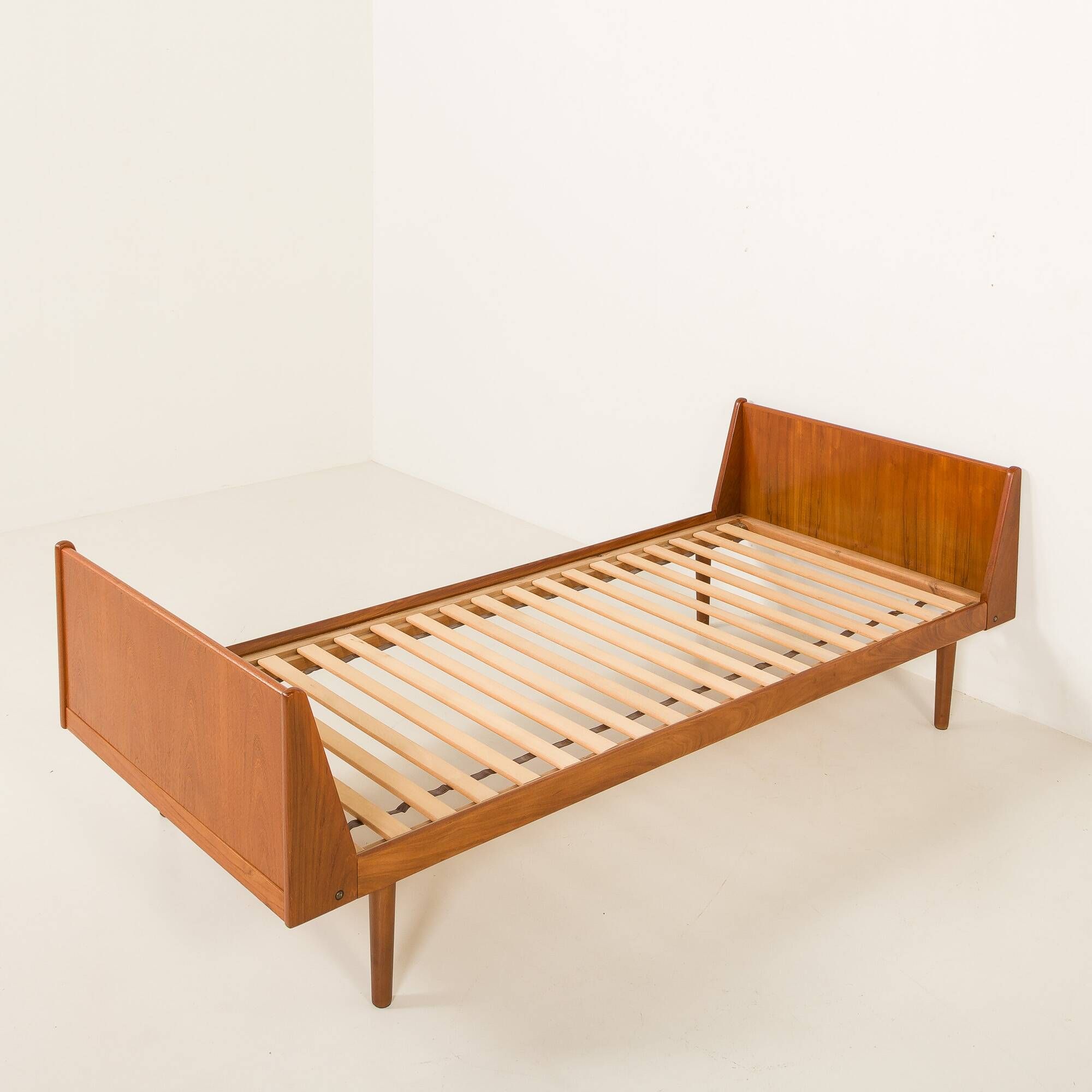Danish mid century teak bed, 1960s
