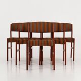 Ensemble de six chaises en teck, design danois, années 1970, production : Danemark