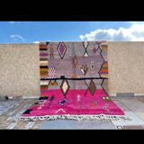 Berber rug in natural wool 160 x 260 cm