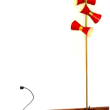 Diabolo red floor lamp