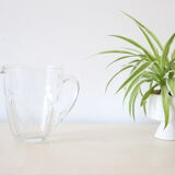Glass pitcher, bistro, vintage