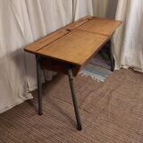 School desk table with locker 1960