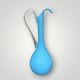 Antique turquoise opaline pitcher vase from Versailles – 1960s