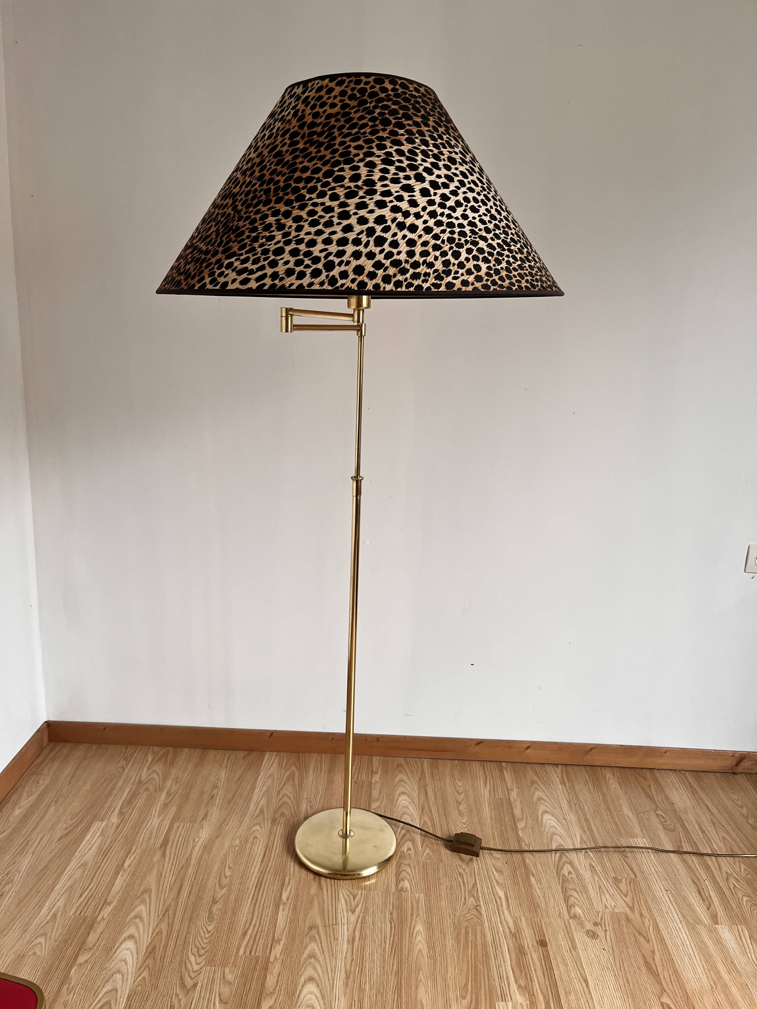 Brass floor lamp