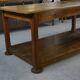 Large solid oak draper's table, 1950s