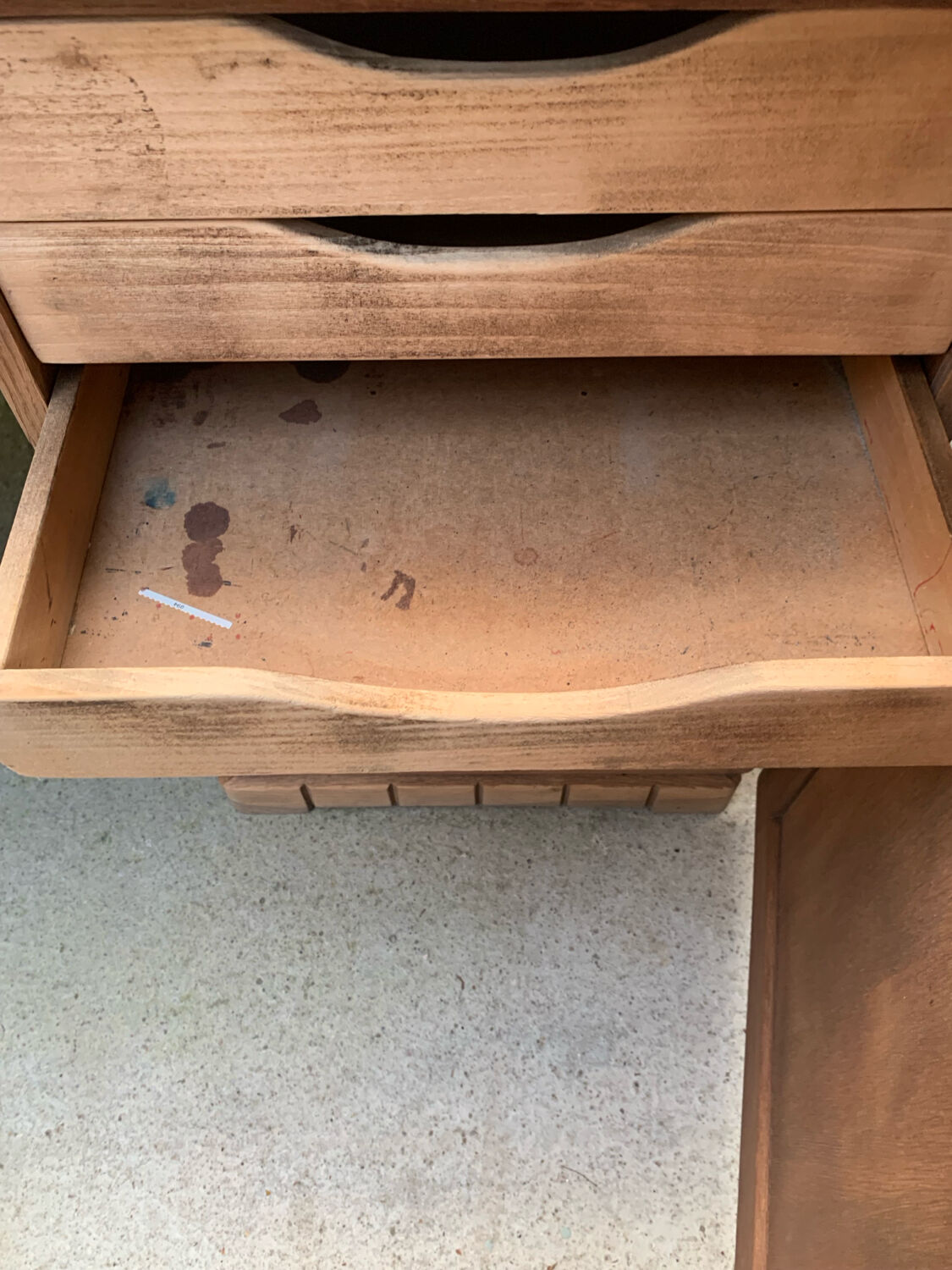 Solid oak Art Deco desk