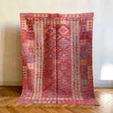 Pink kilim carpet - 201 x 151 cm