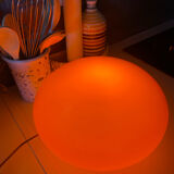 UFO lamp vintage with orange glass globe