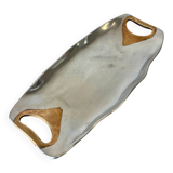 Brutalist centerpiece by Ardisur, bronze & aluminium, Spain, 1970s