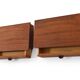 Pair of Wall Mounted Bedside Drawers in Teak