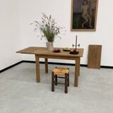 Oak farmhouse table 120cm + 200cm extensions