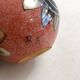 Small Art Deco round vase signed A. Renoleau, stylised floral decoration 1920s.