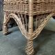 Fauteuil vintage rotin et osier