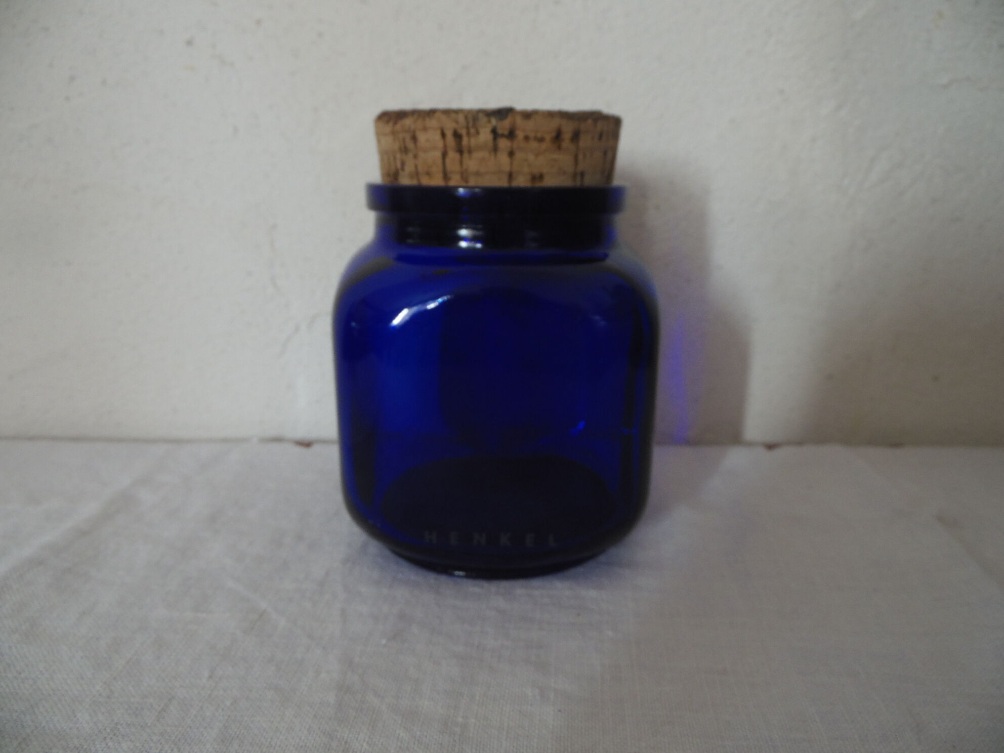 Pot Henkel blue cobalt, Liège, 70's Cap