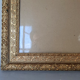 Old frame Art Nouveau décor wood stucco 51x41 foliage 40x30 cm