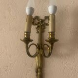 Gilded bronze wall sconce