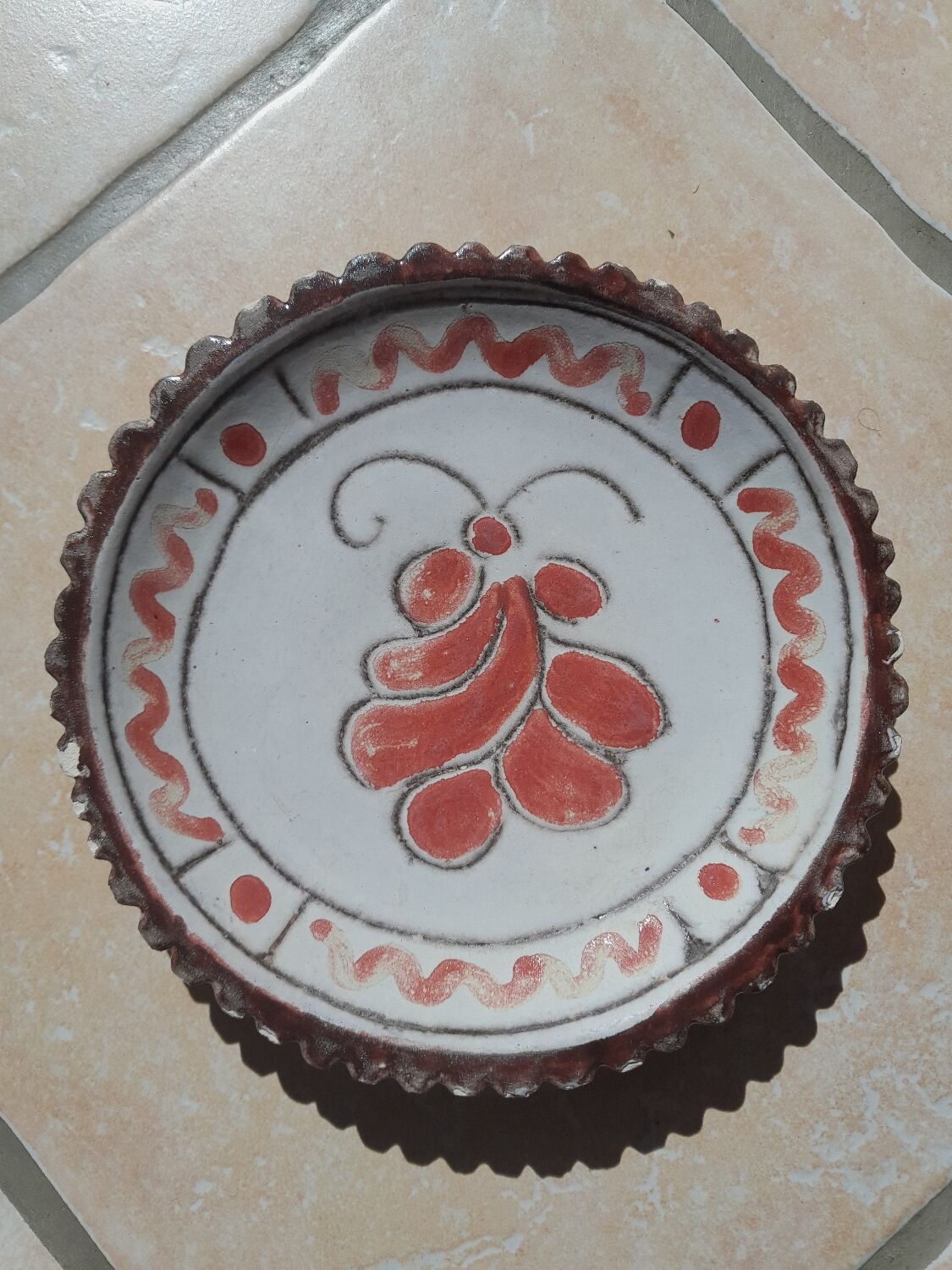 Ceramic dessert plates signed Jérôme MASSIER - Vallauris