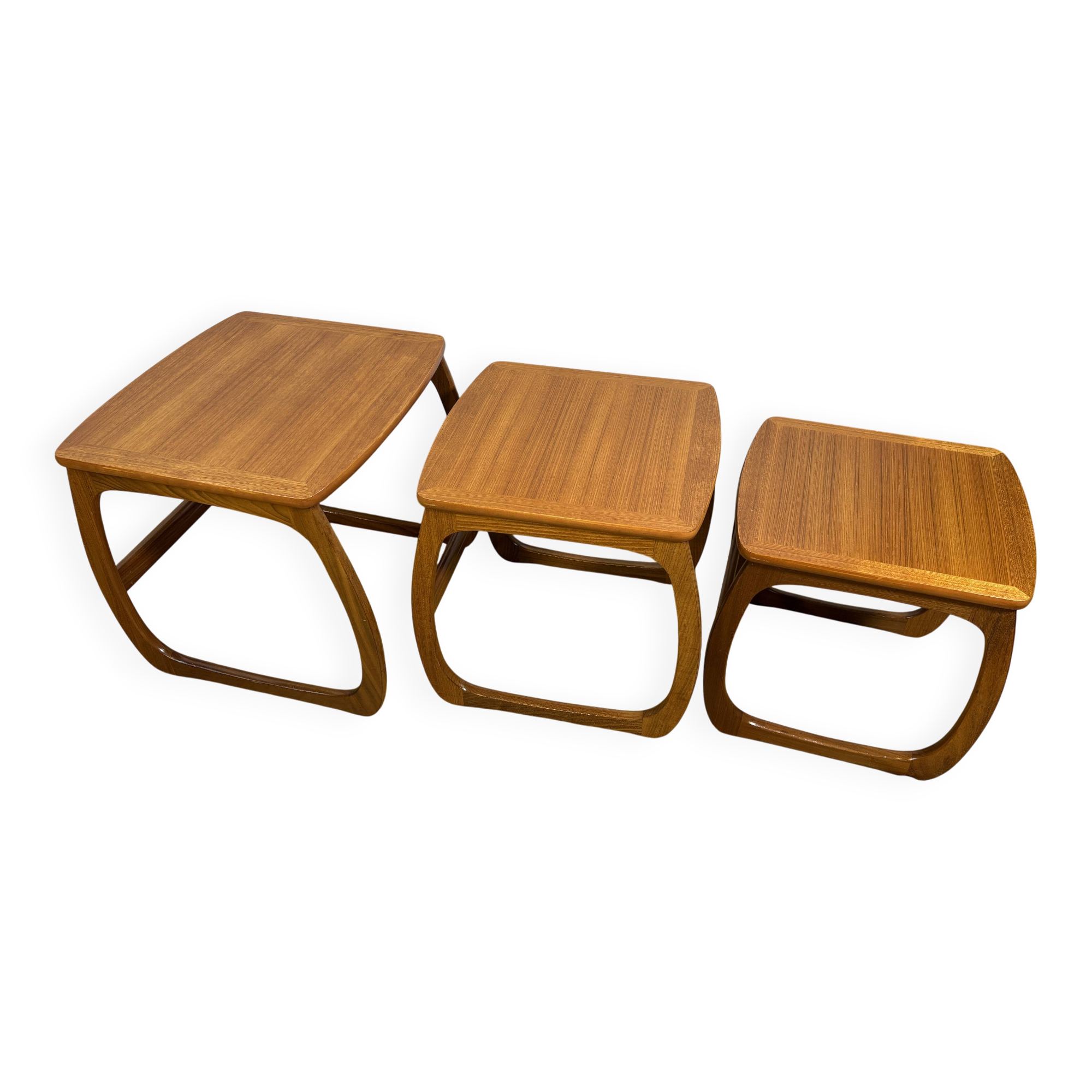 Mid century retro vintage teak Nest of Tables by Nathan 1960 British Qualit