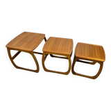 Mid century retro vintage teak Nest of Tables by Nathan 1960 British Qualit